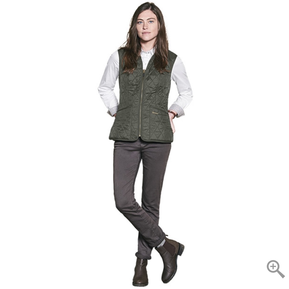 Barbour Betty Gilet Vest Army Green